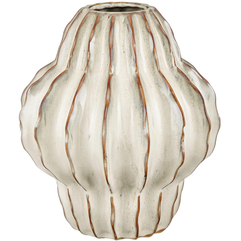 Mica Decorations Keramická váza Altea, bílá, pr. 24,5 x 28 cm