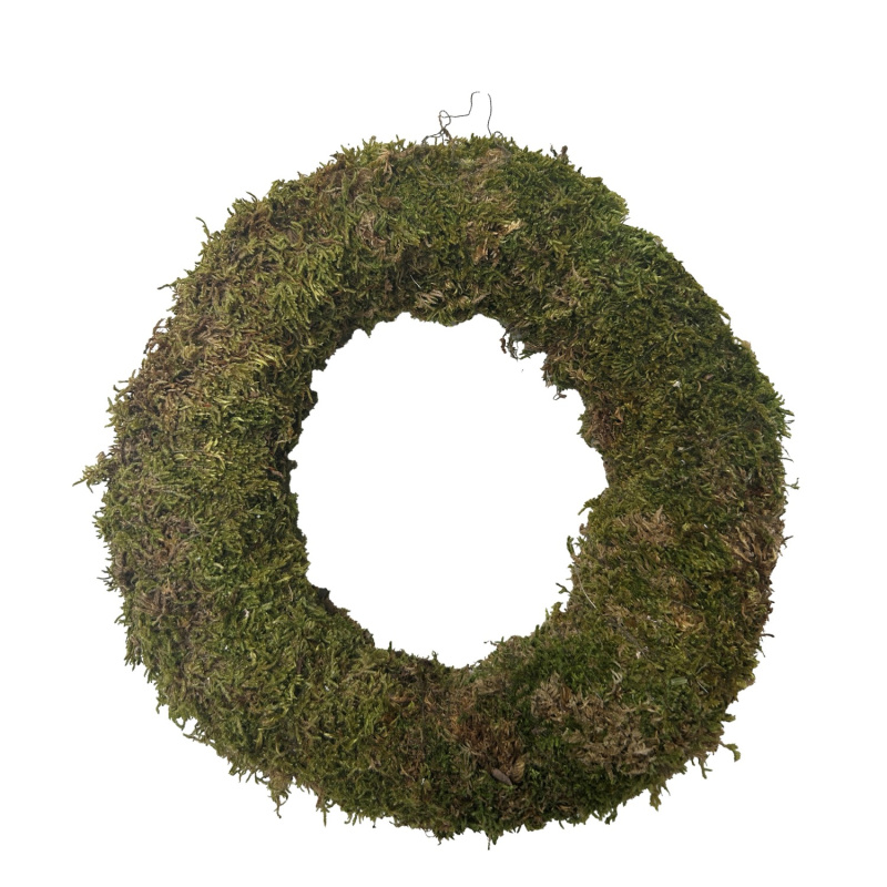 Mica Decorations Mechový věnec zelený pr. 20 x 5 cm