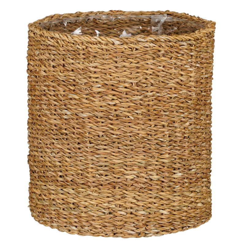 Mica Květináč z mořské trávy Dave, světle hnědá, pr. 32 x 32 cm