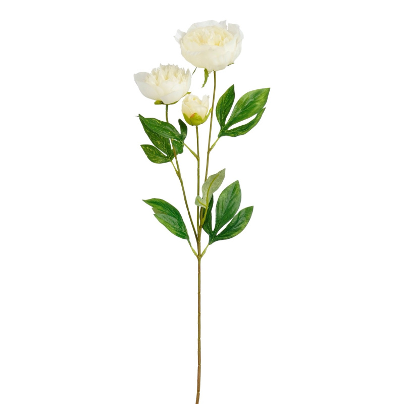 Mica Umělá květina pivoňka krémová 67 cm