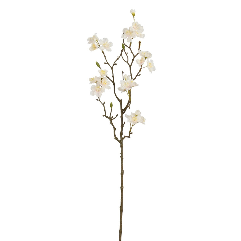 Mica Umělá květina třešňový květ krémový 69 cm