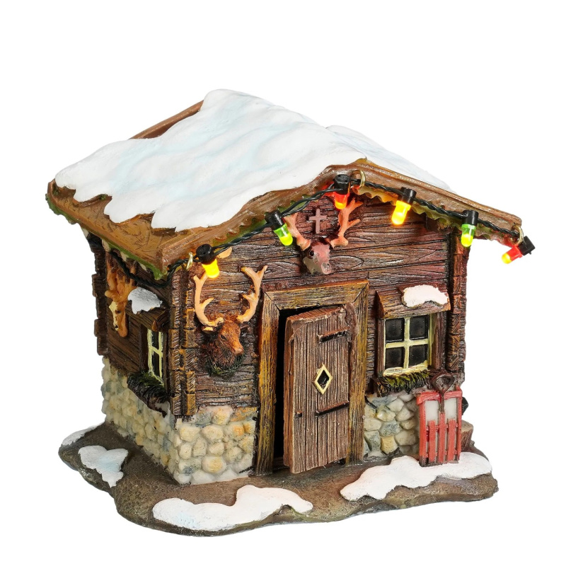Luville Collectables Vánoční LED dekorace "Horská chata" 10,5 x 8 x 9,5 cm