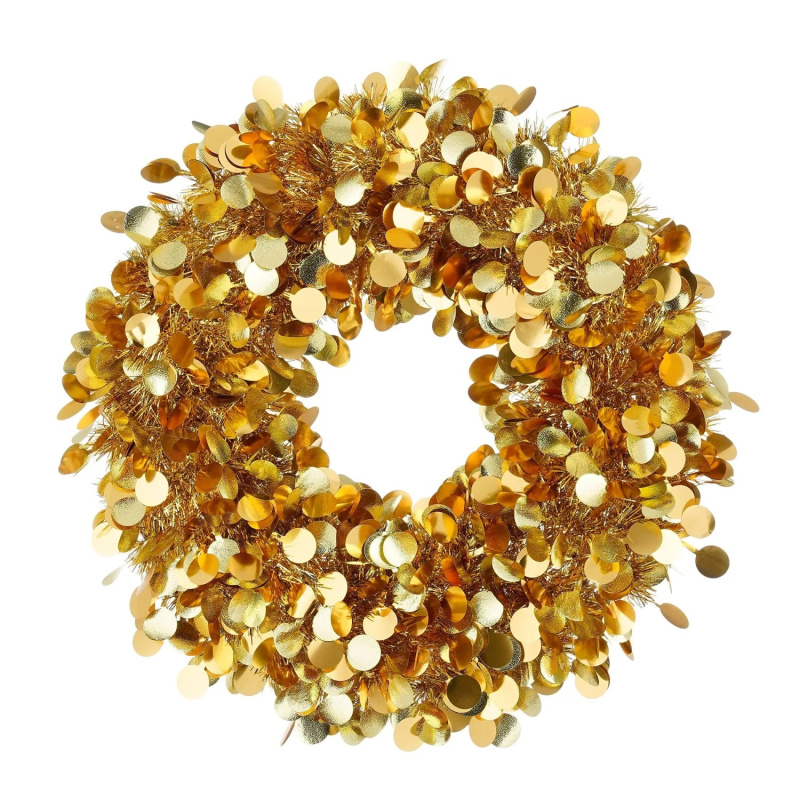 Mica Decorations Věnec, zlatý, pr. 46 x 3 cm