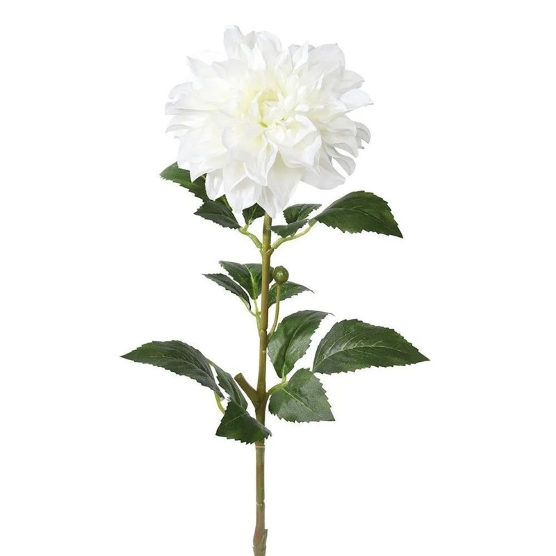 Mica Decorations Umělá květina jiřina, krémová, 59 cm