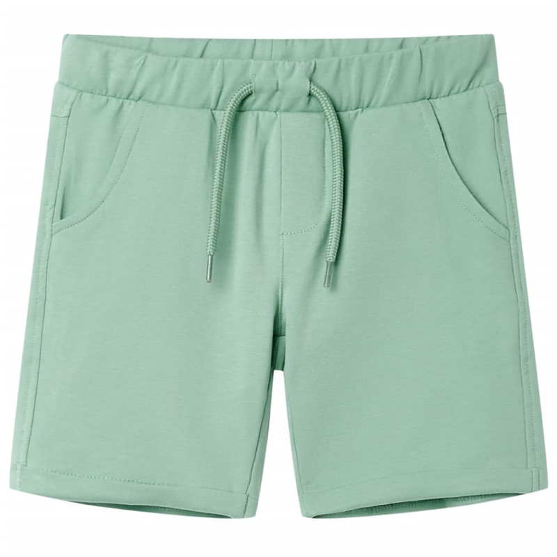 Dětské Kraťasy Se Šňůrkou Světle 104 - Khaki / 104 (3-4 roky)