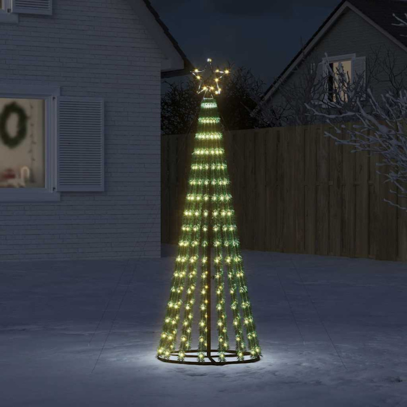 Led Vánoční Stromek 275 Teplých Bílých Led Diod - Teplá bílá / 500 cm