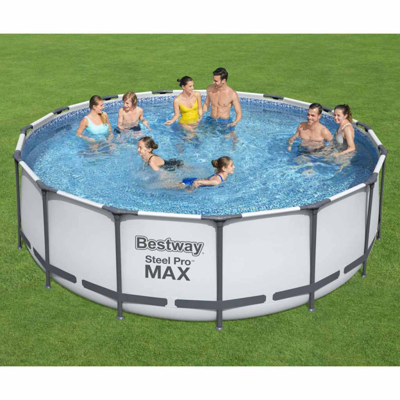 Bestway Bazén Steel Pro Max S Příslušenstvím Kulatý 457 X 122 Cm