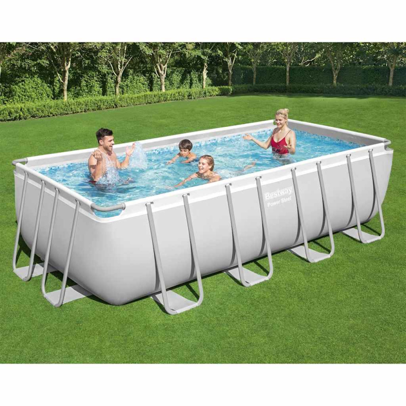 Bestway Bazénový Set Power Steel Obdélníkový 488 X 244 X 122 Cm