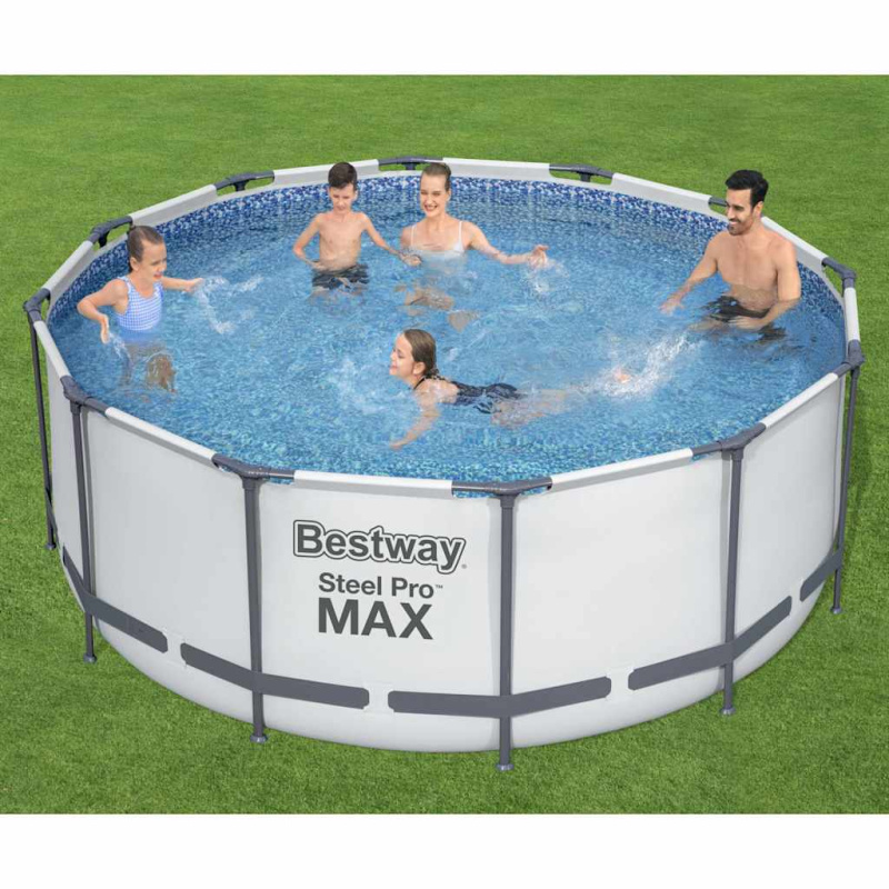Bestway Bazén Steel Pro Max S Příslušenstvím Kulatý 366 X 122 Cm