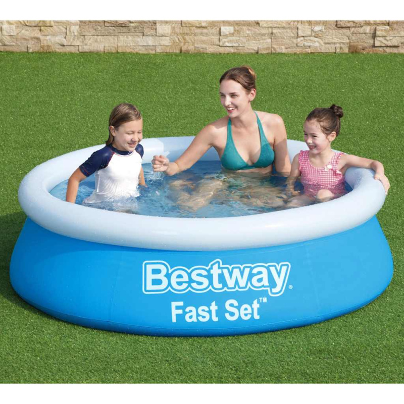 Bestway Nafukovací Bazén Fast Set S Příslušenstvím 183 X 51 Cm Modrý
