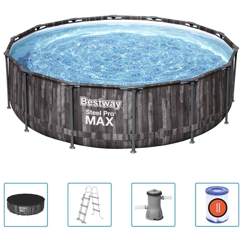 Bestway Bazén Steel Pro Max S Příslušenstvím Kulatý 427 X 107 Cm
