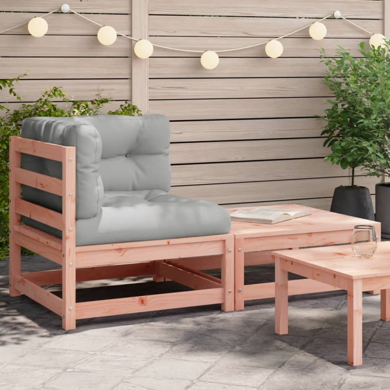 Zahradní Pohovka Rohová S Poduškami A Podnožkou - Voskově hnědá / armless sofa