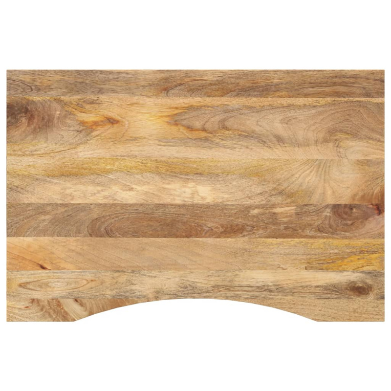 Stolní Deska S Výřezem 90 X 50 X 2,5 Cm Masivní Hrubý Mangovník Dub Sonoma