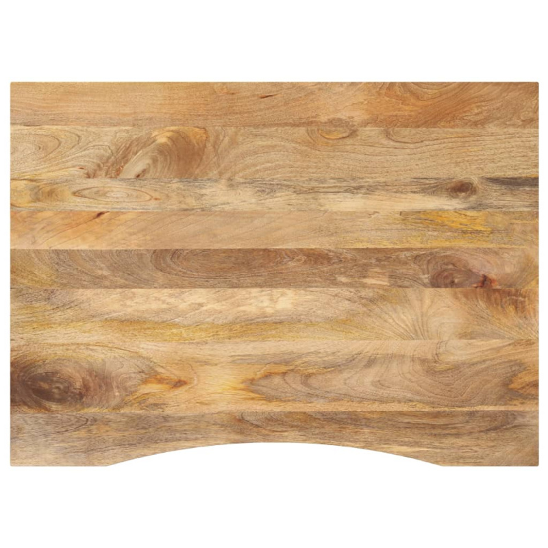 Stolní Deska S Výřezem 100X80X2,5 Cm Masivní Hrubý Mangovník