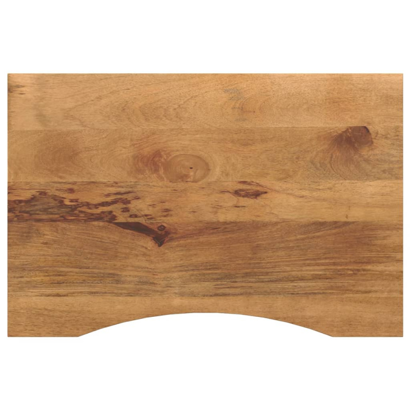 Stolní Deska S Výřezem 100X50X2,5 Cm Masivní Hrubý Mangovník