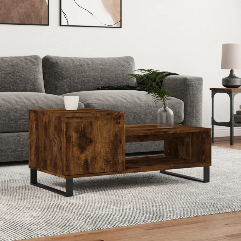Konferenční Stolek 100X50X45 Cm Kompozitní Dřevo - Hnědý dub