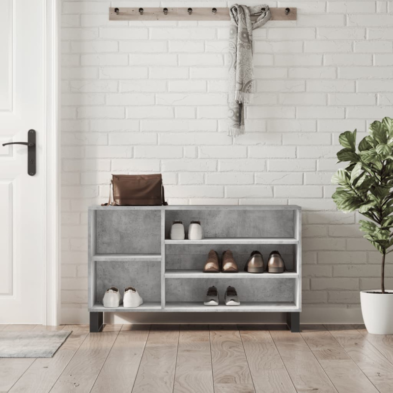 Botník Betonově Šedý 102X36X60 Cm Kompozitní Dřevo - Betonová šedá