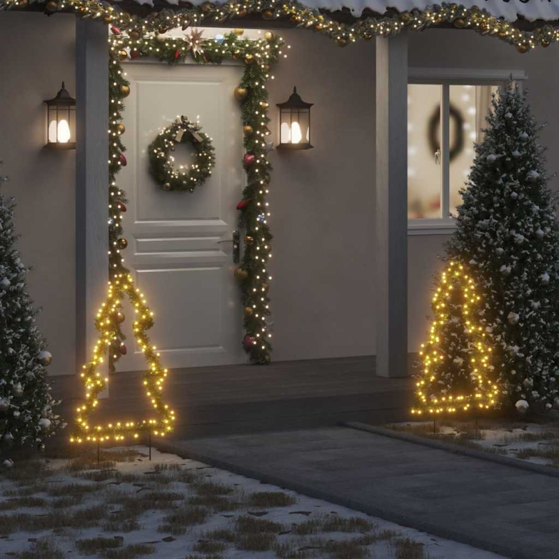 Vánoční Světelná Dekorace S Hroty Stromek 115 Led Diod 90 Cm Zelená - 1 / 41 x 60 cm