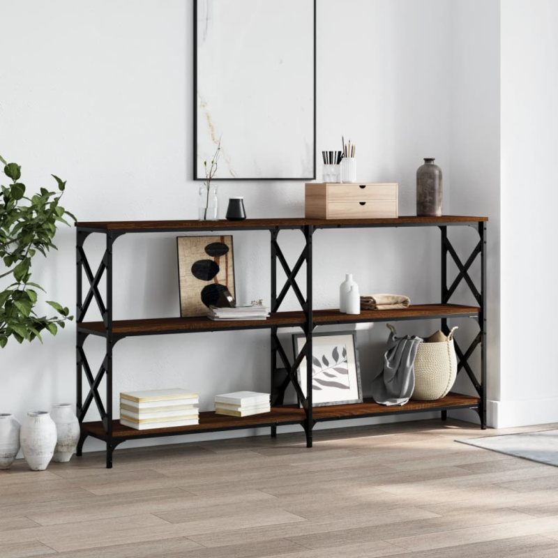 Konzolový stolek dub sonoma 100 x 28 x 80,5 cm kompozitní dřevo