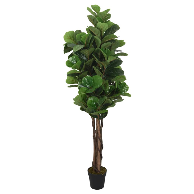 Umělý Fíkus Lyrový 96 Listů Zelený - 150 cm