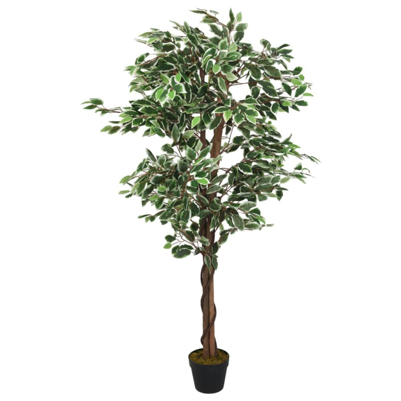 Umělý Fíkus 630 Listů Zelený - 80 cm