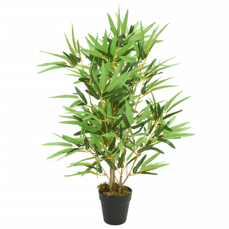 Umělý Bambus 368 Listů 80 Cm Zelený - 14 x 80 cm