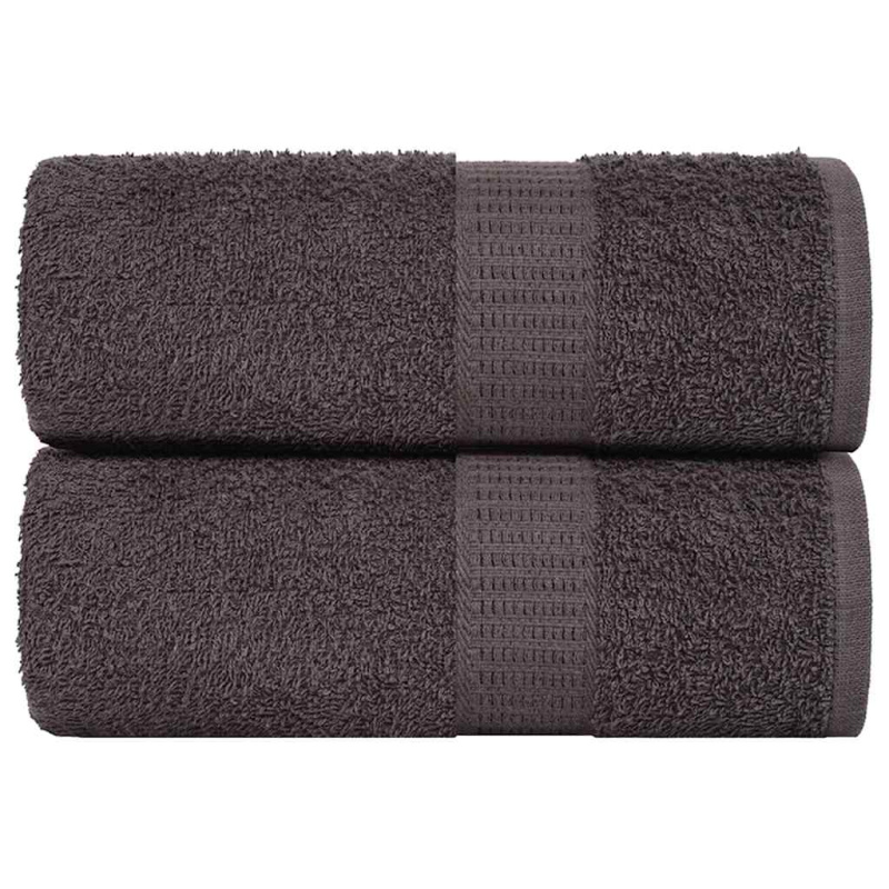 Ručníky na ruce 4 ks antracitová 50x100 cm 360 g/m² 100% bavlna