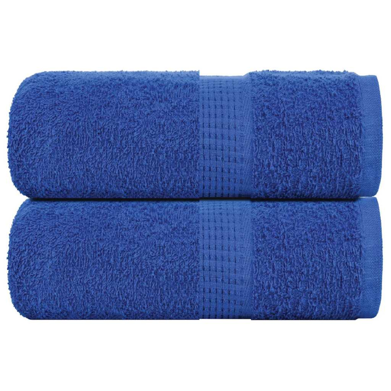 Ručníky pro hosty 2 ks 360 g/m² 100% bavlna modrá - 10 / 50 x 100 cm