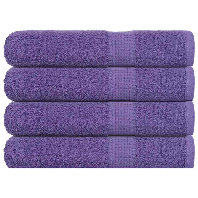 Ručníky pro hosty 10 ks fialová 30x50 cm 360 g/m² 100% bavlna