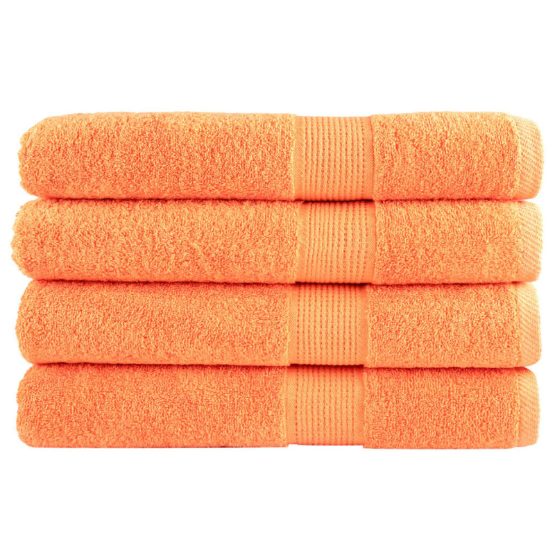 Premium Ručníky Solund 4 Ks Oranžové 600 G/M² Orange - 4 / 100 x 200 cm