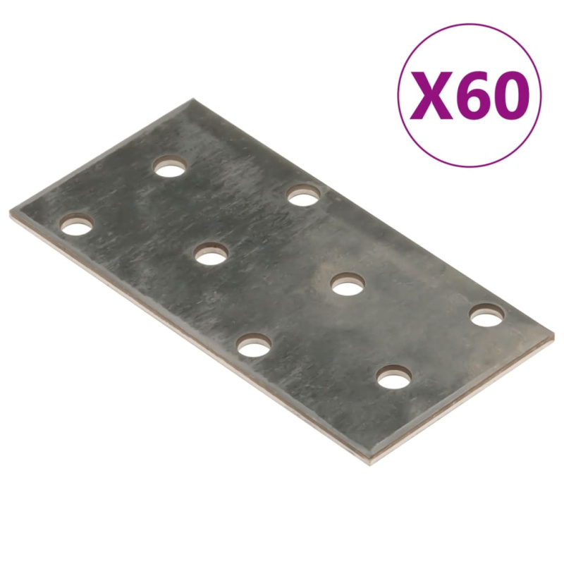 Perforované Destičky 60 Ks 2 Mm Pozinkovaná Ocel - 300 x 80 mm