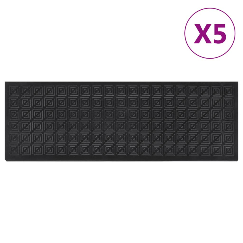 Nášlapy Na Schody 5 Ks 25 X 75 Cm Guma