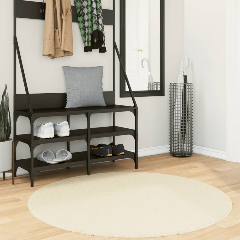 Koberec Huarte Krátký Vlas Měkký A Pratelný Krémový Krémová - 80 x 150 cm