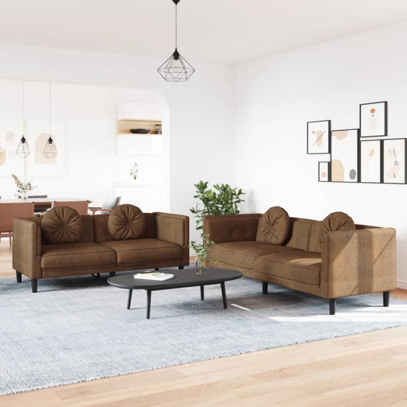 2Dílná Sedací Souprava S Polštáři Samet - light grey? / 1místná   2místná   3místná