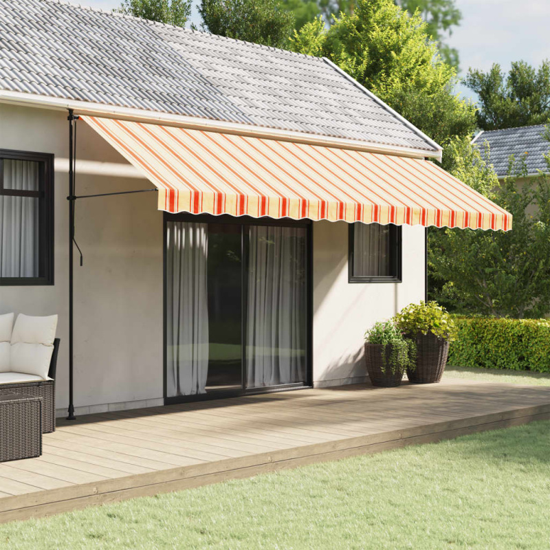 Náhradní Volán K Markýze Žluté A Oranžové Pruhy 5 M