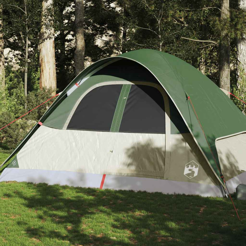 Rodinný Stan Kopule Pro 6 Osob Zelený Nepromokavý - orange / 270 x 210 x 145 cm