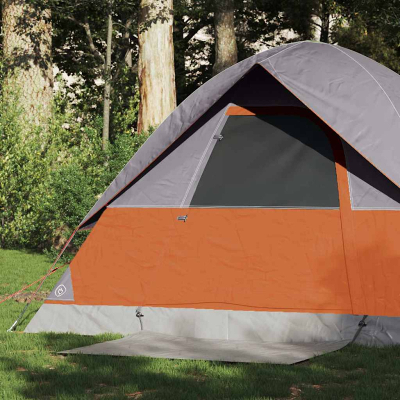 Kempingový Stan Kopule Oranžový Nepromokavý - Šedá a oranžová / pro 2 osoby