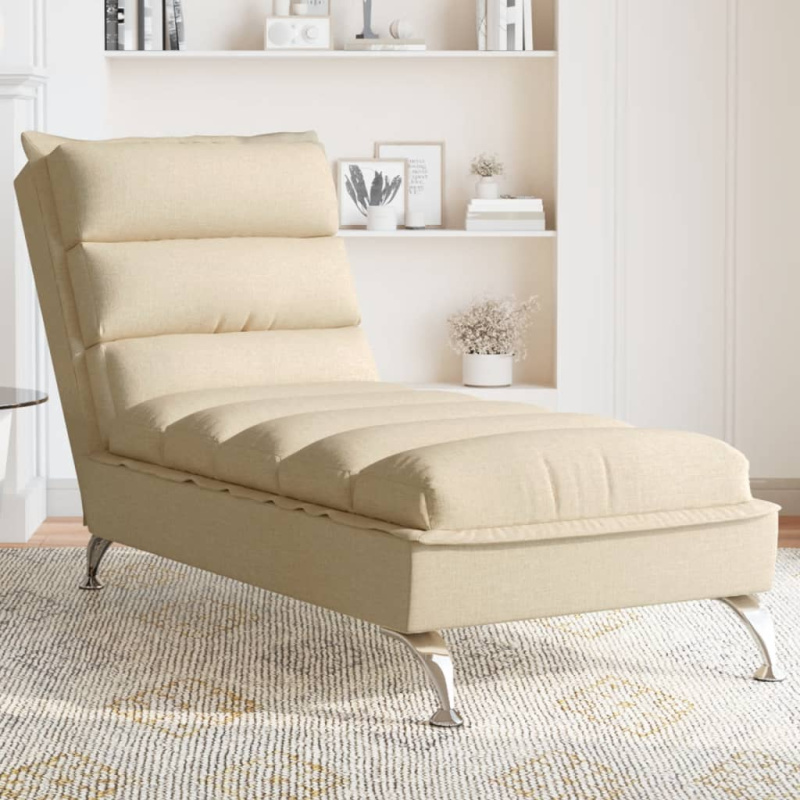 Lenoška S Poduškami Textil - Taupe / s masáží