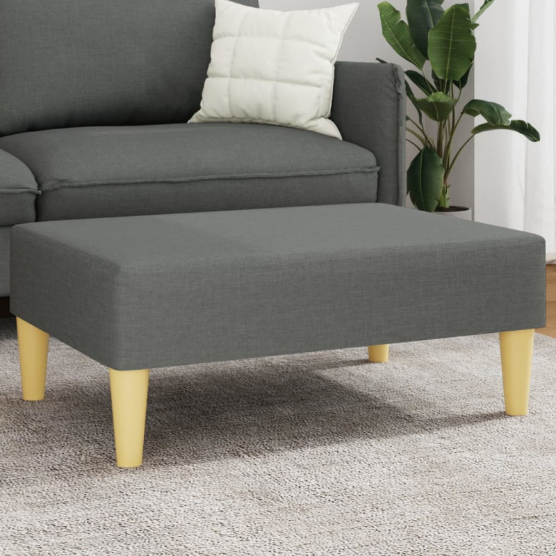 Podnožka 77 X 55 X 31 Cm Textil - Černá