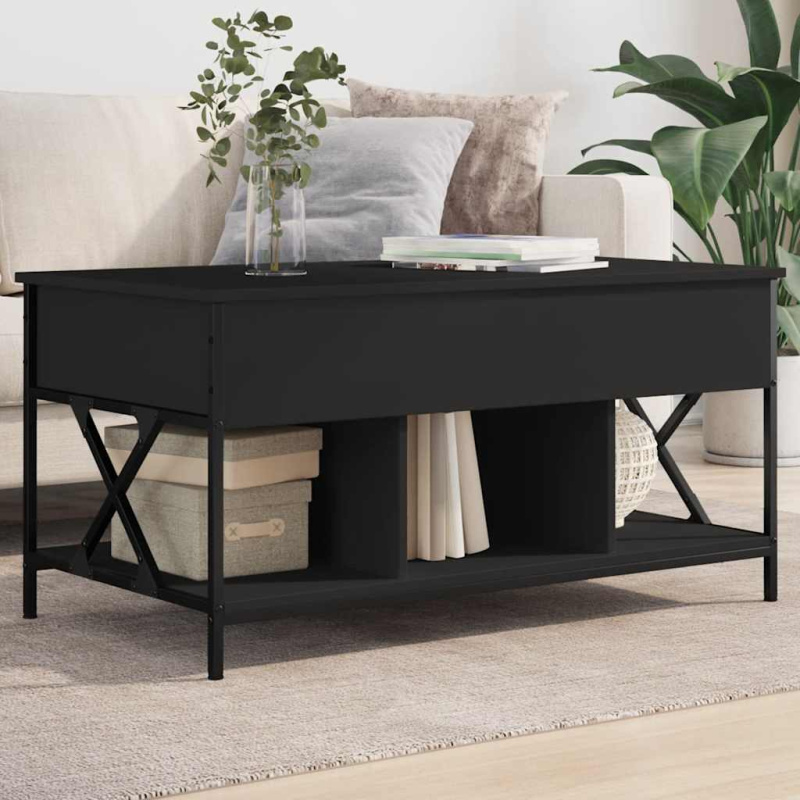 vidaXL Konferenční stolek dub sonoma 100 x 55 x 50 cm kompozit a kov