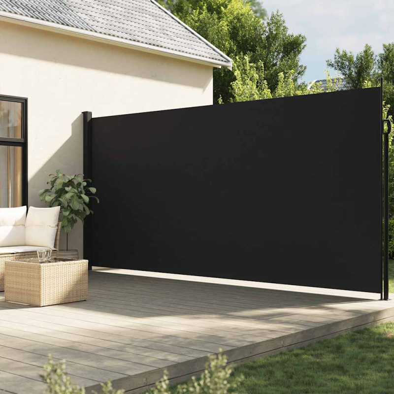 Zatahovací Boční Markýza Černá Černá - 220 x 600 cm