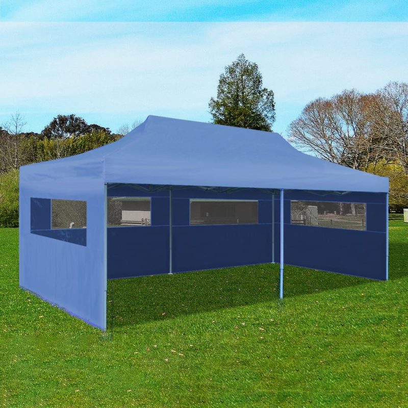 Skládací Nůžkový Party Stan 3 X 6 M - Zelená / Bez bočních stěn