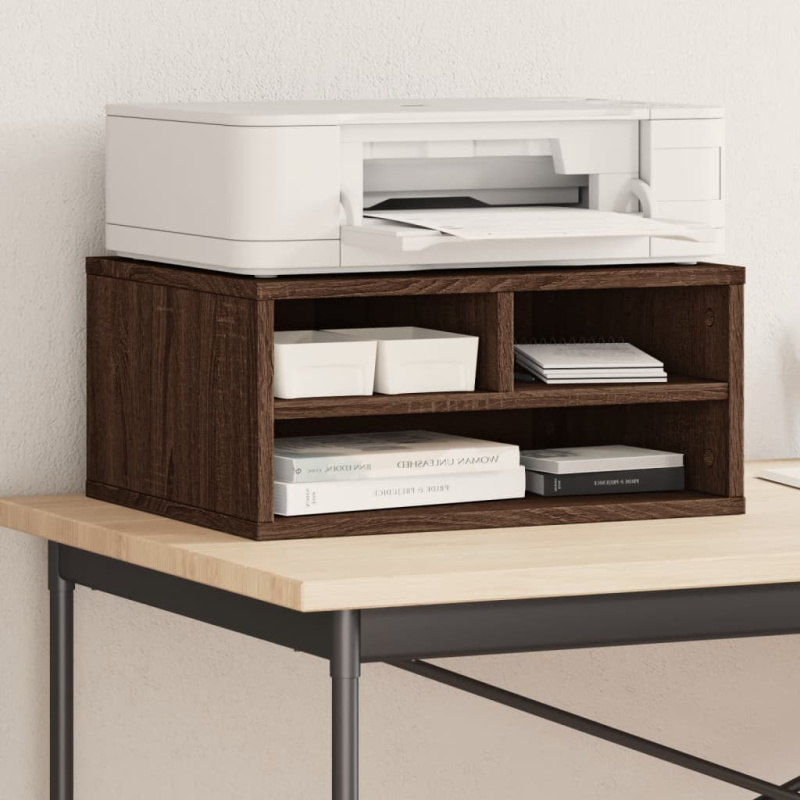 Stojan Na Tiskárnu 49 X 40 X 22,5 Cm Kompozitní Dřevo - Šedá sonoma