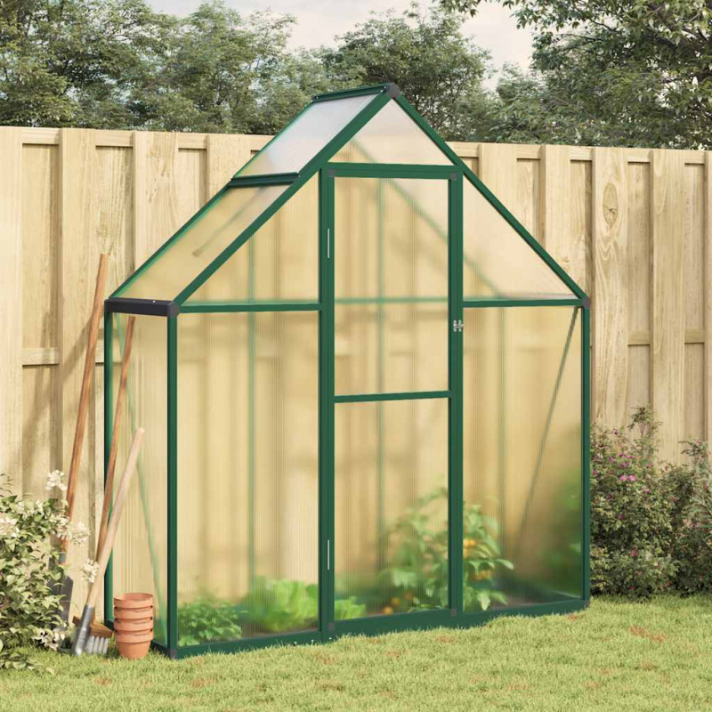 Skleník s podkladovým rámem antracitový 169x58x195 cm hliník