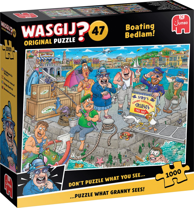 Jumbo puzzle Wasgij 47: lodní chaos 1000 dílků