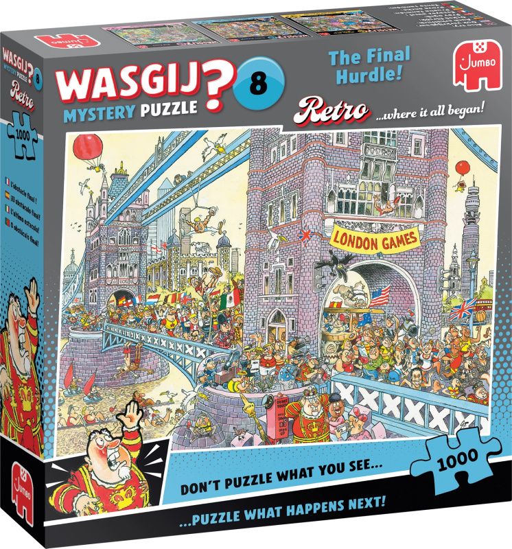 Puzzle JUMBO WASGIJ Mystery 8 Poslední překážka 1000 dílků