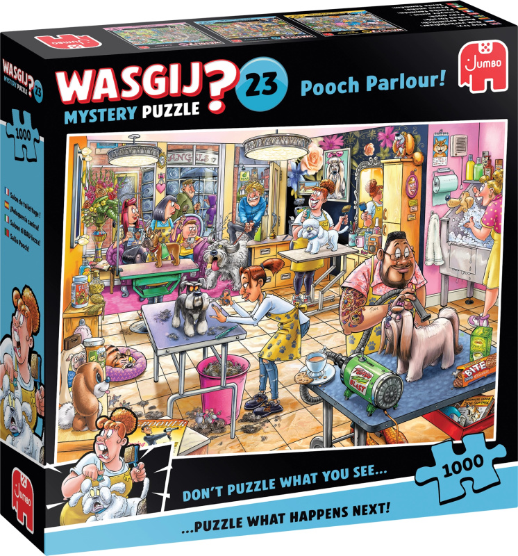 Puzzle Wasgij Mystery 23: Psí salón 1000 dílků