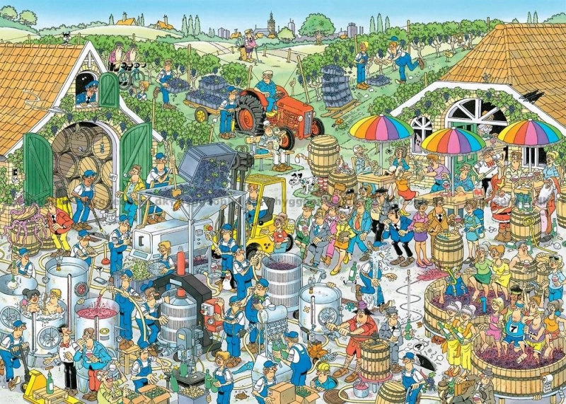 Vítězné víno puzzle 1000 dílků