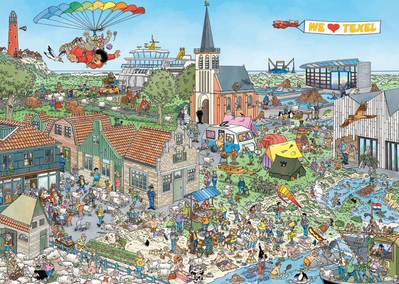 Puzzle JUMBO Ostrovní útočiště 1000 dílků
