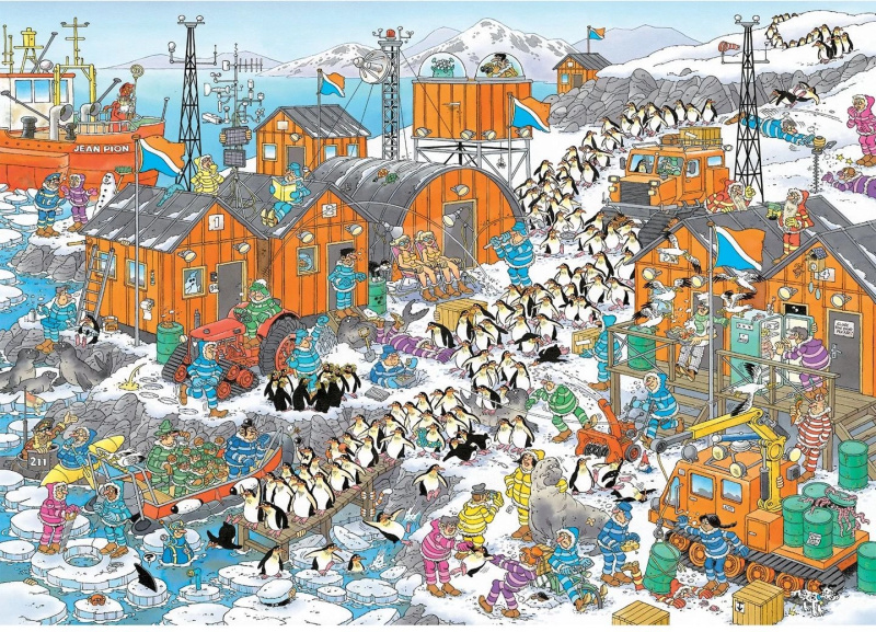 Puzzle JUMBO Jan van Haasteren – Expedice na Jižní pól, 1000 dílků